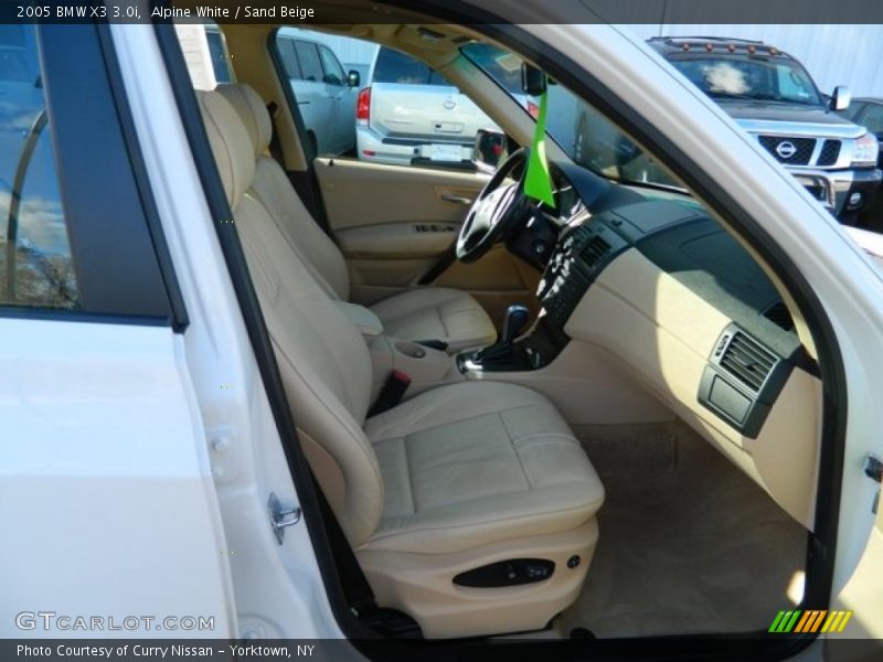 Alpine White / Sand Beige 2005 BMW X3 3.0i