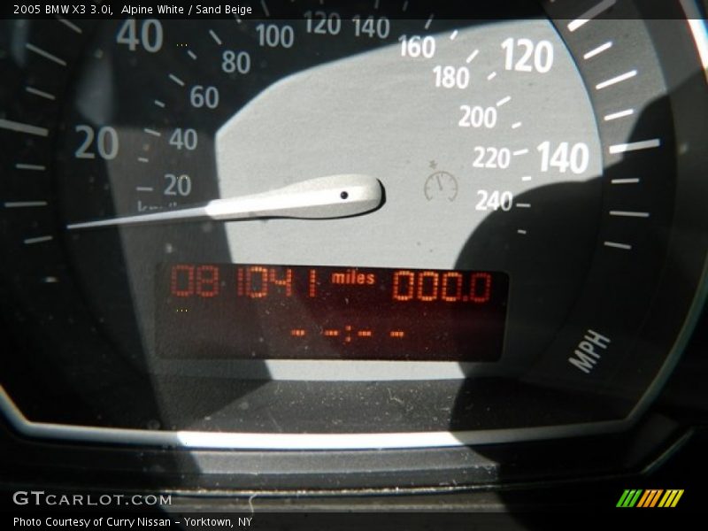 Alpine White / Sand Beige 2005 BMW X3 3.0i