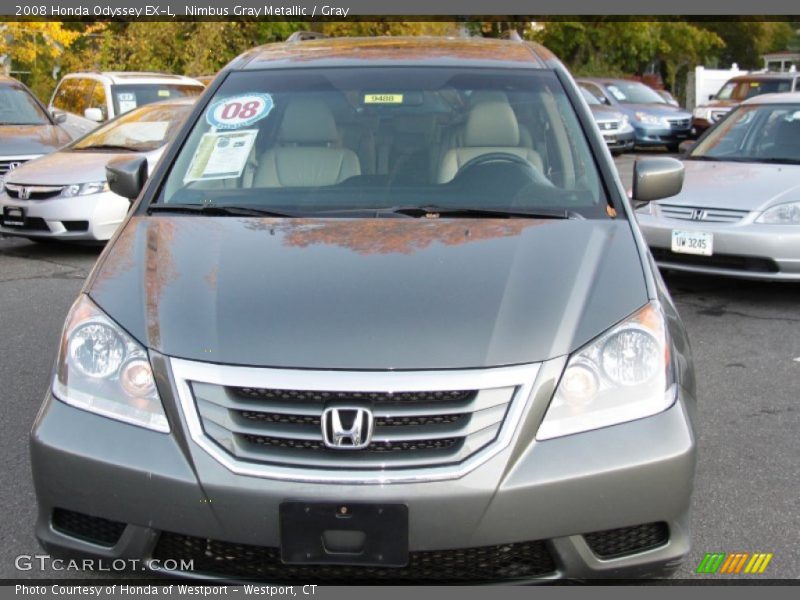 Nimbus Gray Metallic / Gray 2008 Honda Odyssey EX-L