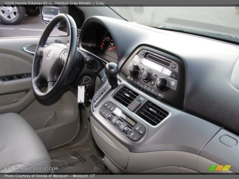 Nimbus Gray Metallic / Gray 2008 Honda Odyssey EX-L