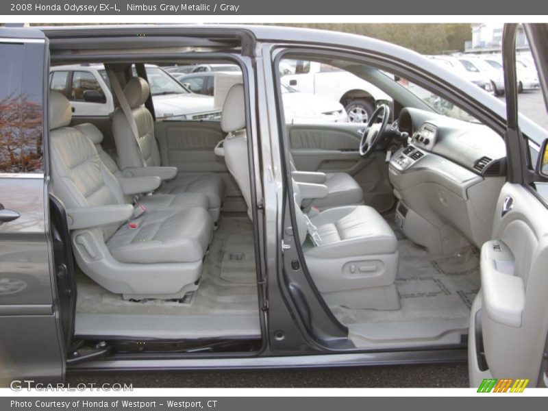 Nimbus Gray Metallic / Gray 2008 Honda Odyssey EX-L