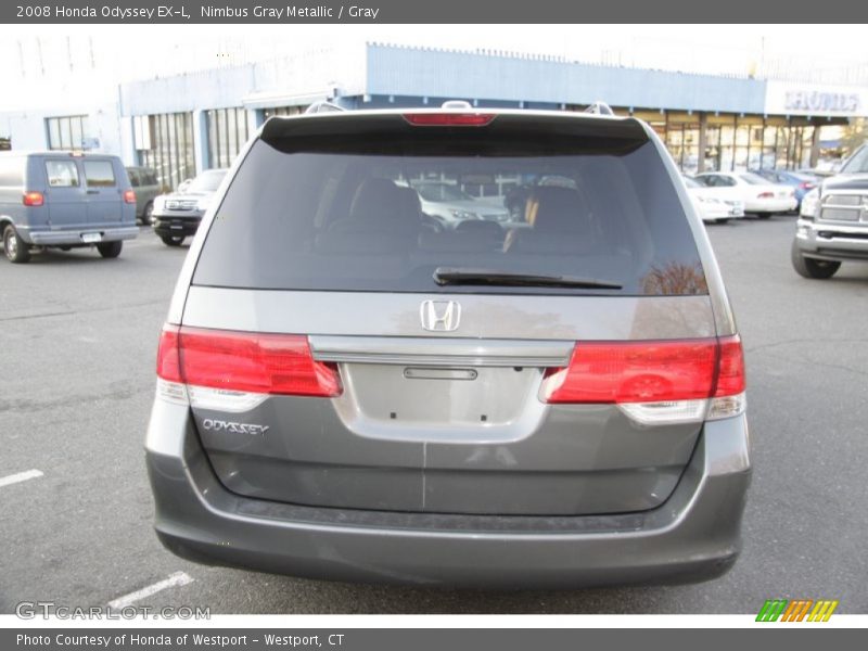 Nimbus Gray Metallic / Gray 2008 Honda Odyssey EX-L