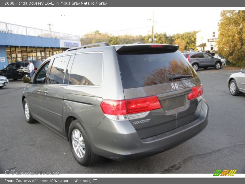 Nimbus Gray Metallic / Gray 2008 Honda Odyssey EX-L