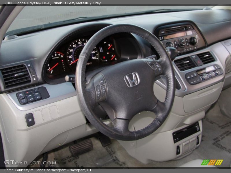 Nimbus Gray Metallic / Gray 2008 Honda Odyssey EX-L