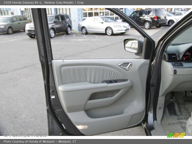 Nimbus Gray Metallic / Gray 2008 Honda Odyssey EX-L
