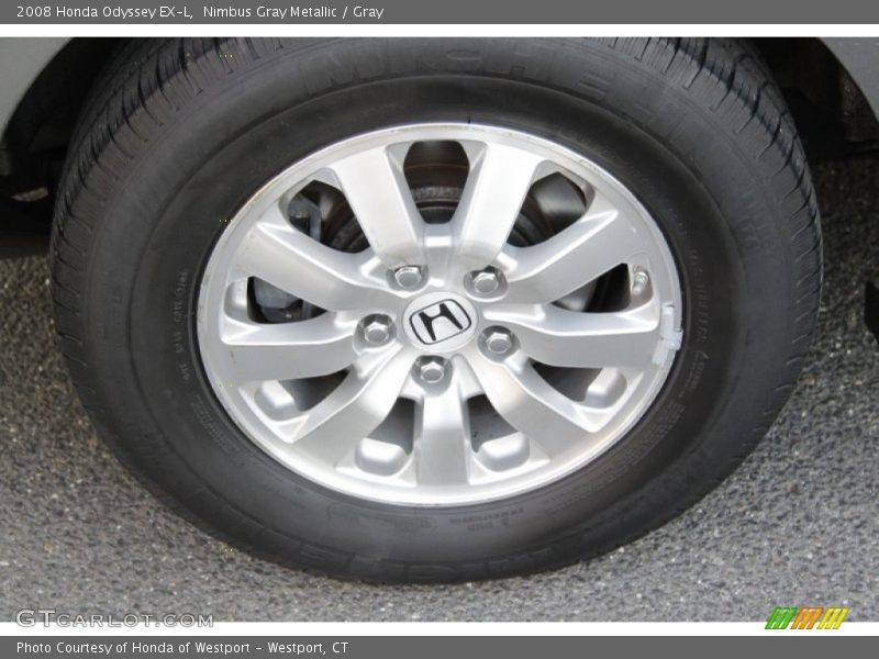 Nimbus Gray Metallic / Gray 2008 Honda Odyssey EX-L