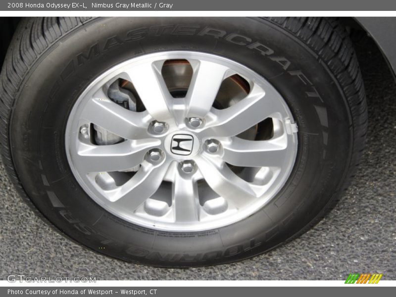 Nimbus Gray Metallic / Gray 2008 Honda Odyssey EX-L