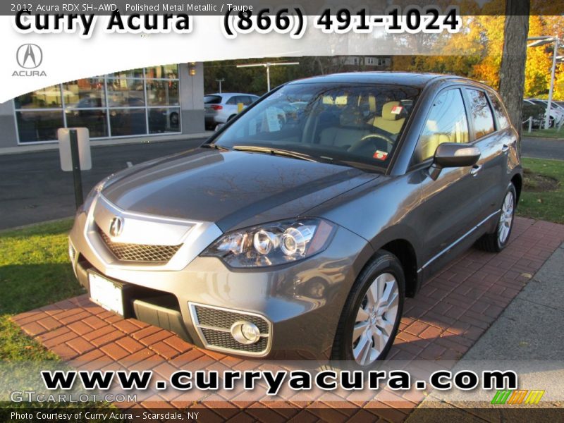 Polished Metal Metallic / Taupe 2012 Acura RDX SH-AWD