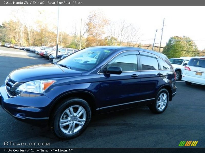 Royal Blue Pearl / Black 2011 Honda CR-V EX 4WD
