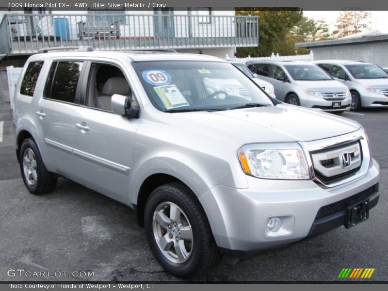 Billet Silver Metallic / Gray 2009 Honda Pilot EX-L 4WD