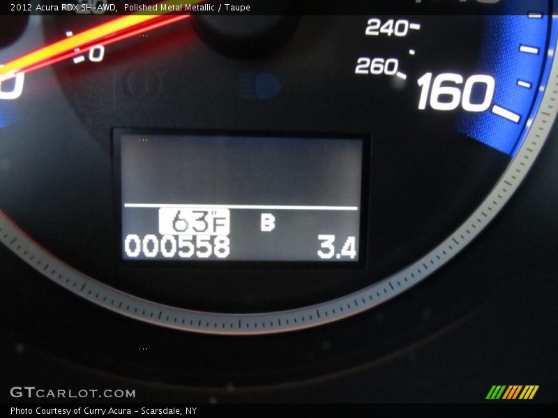 Polished Metal Metallic / Taupe 2012 Acura RDX SH-AWD