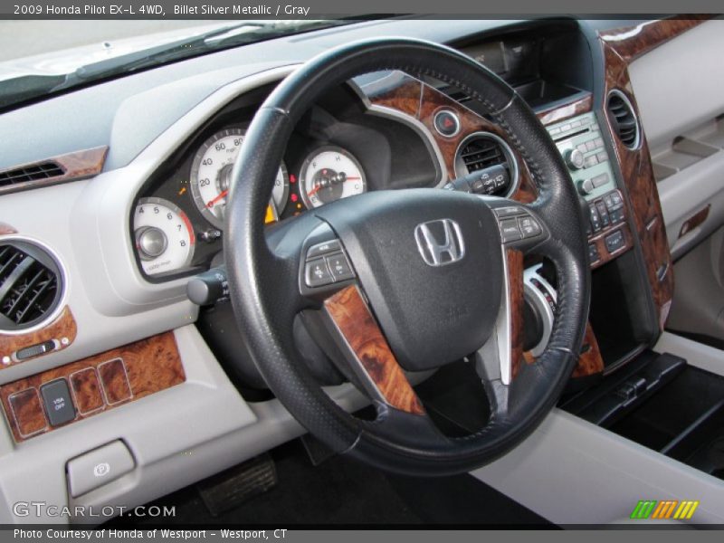 Billet Silver Metallic / Gray 2009 Honda Pilot EX-L 4WD