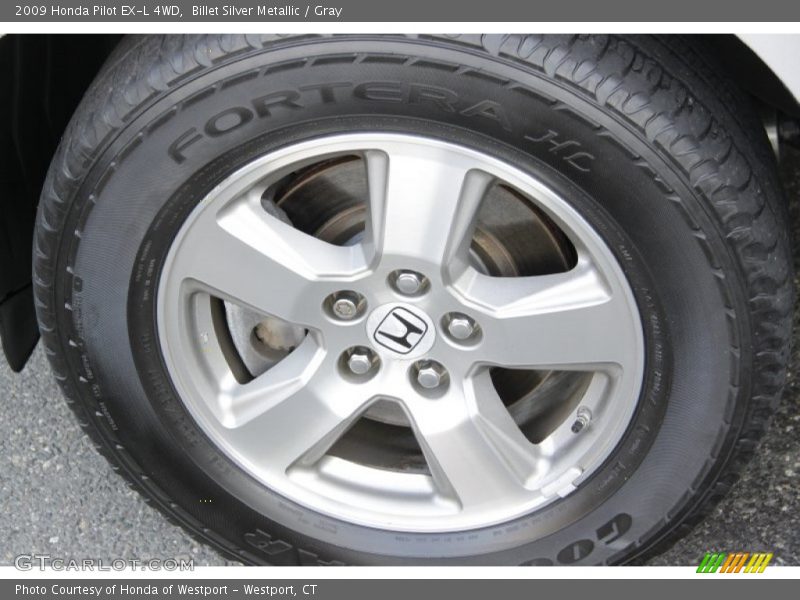 Billet Silver Metallic / Gray 2009 Honda Pilot EX-L 4WD