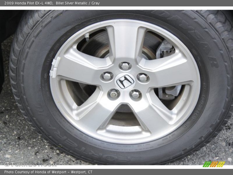 Billet Silver Metallic / Gray 2009 Honda Pilot EX-L 4WD