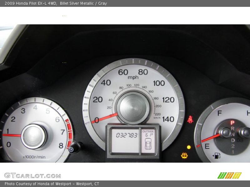 Billet Silver Metallic / Gray 2009 Honda Pilot EX-L 4WD