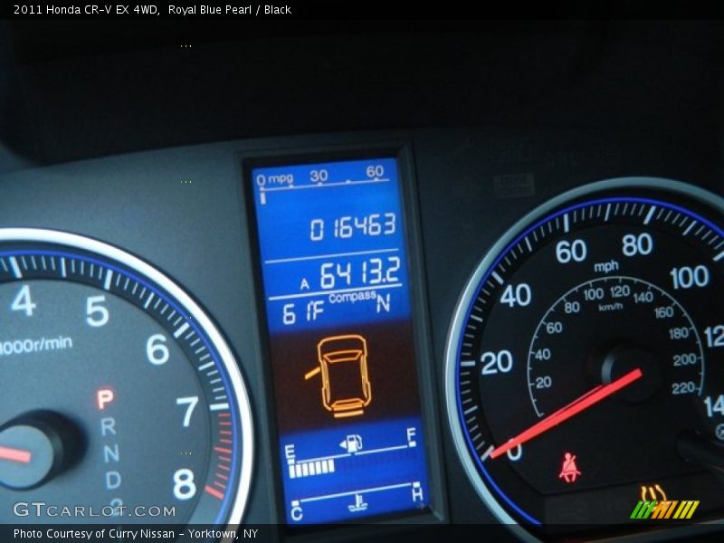 Royal Blue Pearl / Black 2011 Honda CR-V EX 4WD