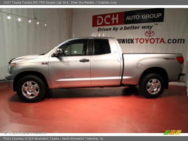 Silver Sky Metallic / Graphite Gray 2007 Toyota Tundra SR5 TRD Double Cab 4x4