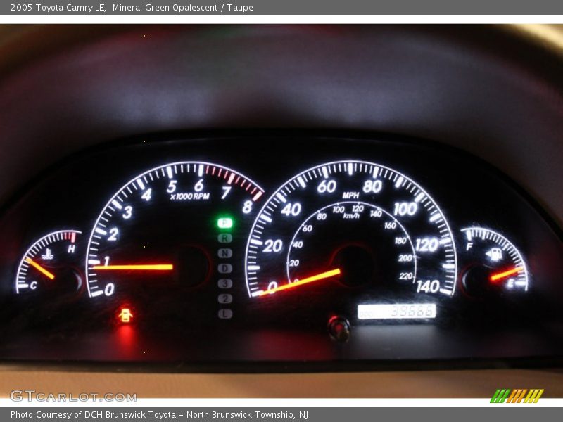 Mineral Green Opalescent / Taupe 2005 Toyota Camry LE