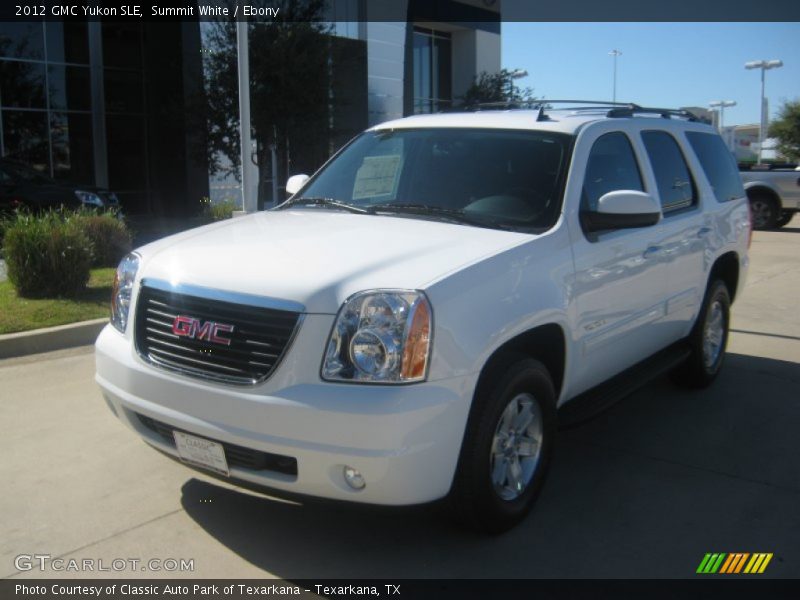 Summit White / Ebony 2012 GMC Yukon SLE