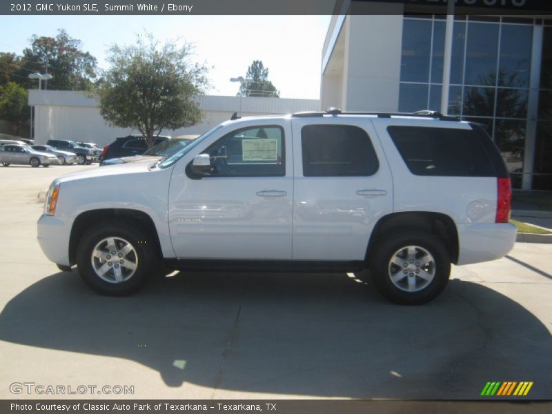 Summit White / Ebony 2012 GMC Yukon SLE