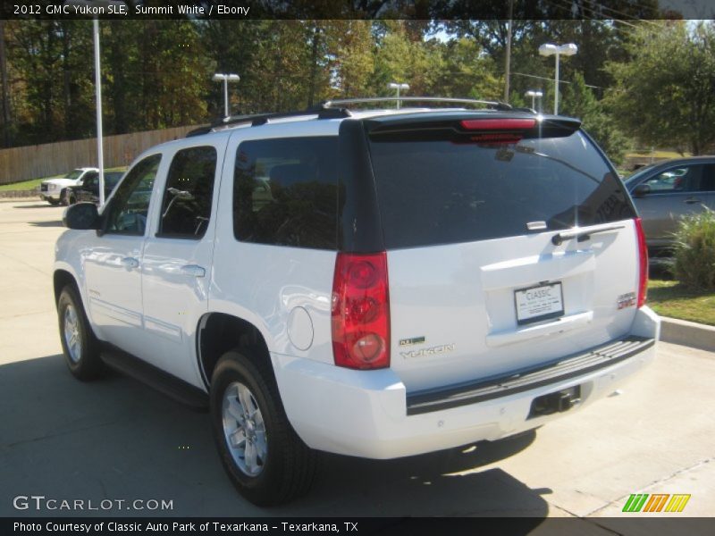 Summit White / Ebony 2012 GMC Yukon SLE