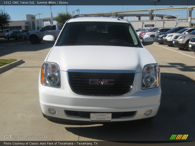Summit White / Ebony 2012 GMC Yukon SLE