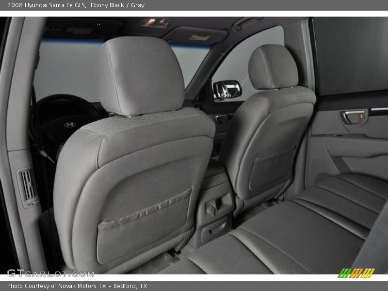 Ebony Black / Gray 2008 Hyundai Santa Fe GLS