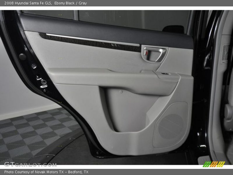 Ebony Black / Gray 2008 Hyundai Santa Fe GLS