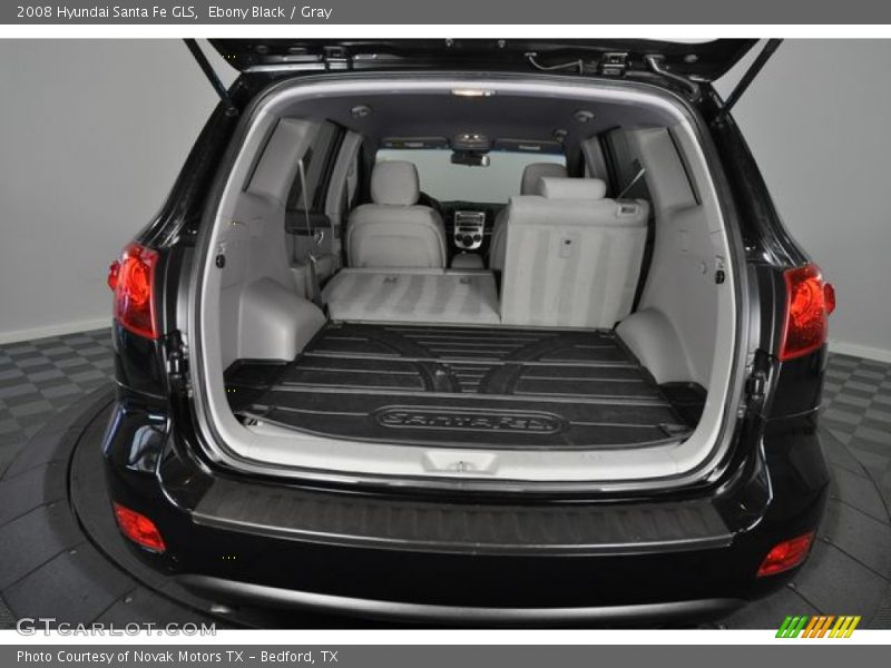 Ebony Black / Gray 2008 Hyundai Santa Fe GLS
