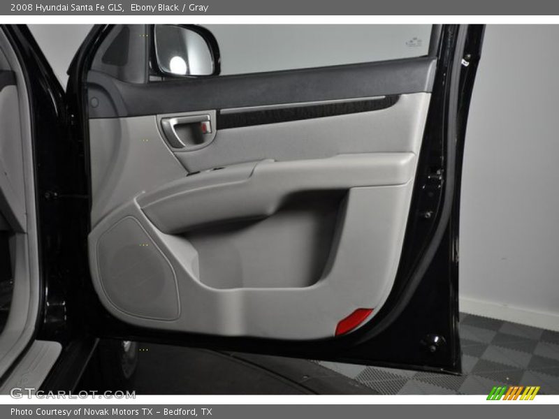 Ebony Black / Gray 2008 Hyundai Santa Fe GLS