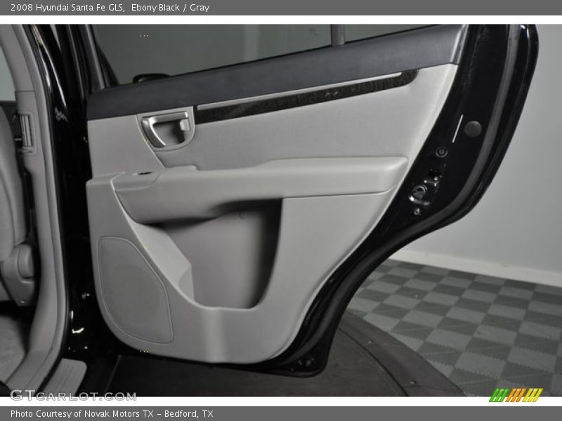 Ebony Black / Gray 2008 Hyundai Santa Fe GLS