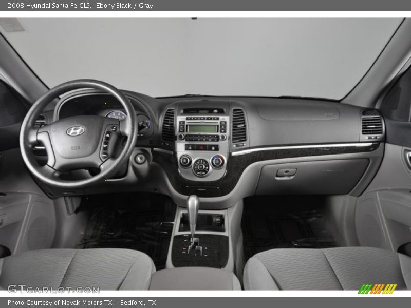 Ebony Black / Gray 2008 Hyundai Santa Fe GLS