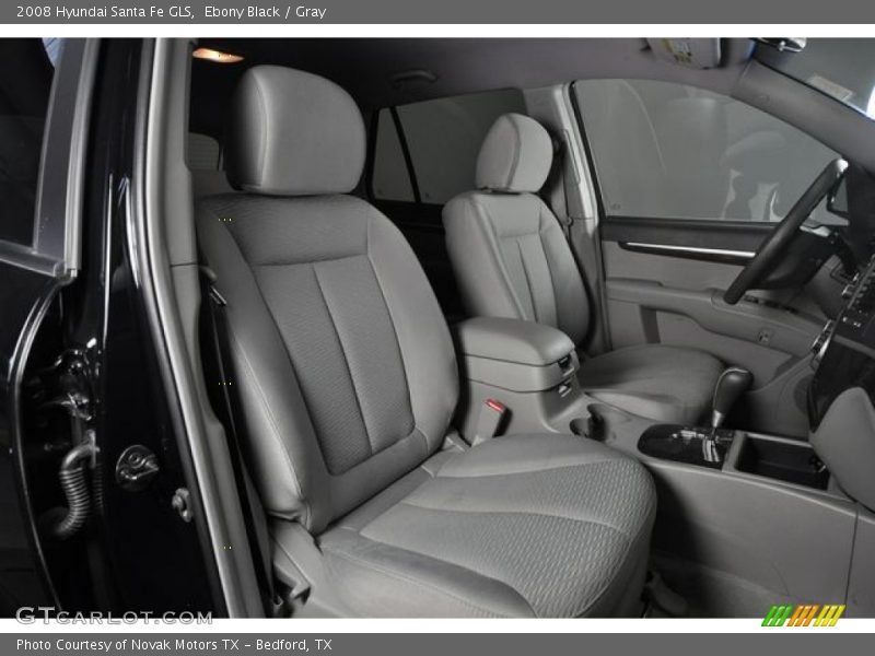 Ebony Black / Gray 2008 Hyundai Santa Fe GLS