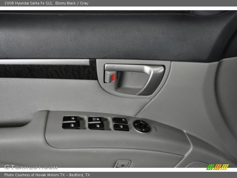 Ebony Black / Gray 2008 Hyundai Santa Fe GLS