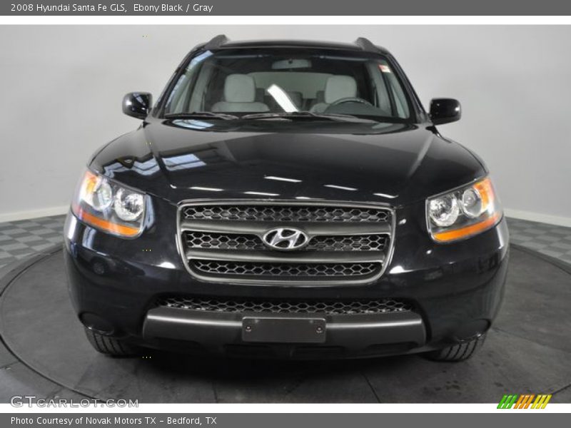 Ebony Black / Gray 2008 Hyundai Santa Fe GLS