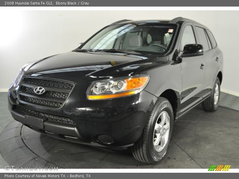 Ebony Black / Gray 2008 Hyundai Santa Fe GLS