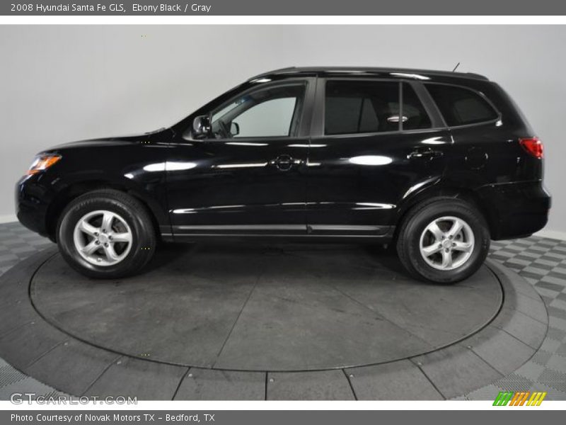 Ebony Black / Gray 2008 Hyundai Santa Fe GLS