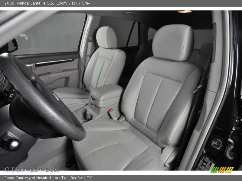 Ebony Black / Gray 2008 Hyundai Santa Fe GLS