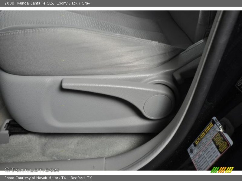 Ebony Black / Gray 2008 Hyundai Santa Fe GLS