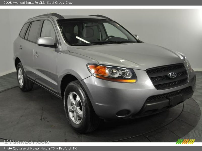 Steel Gray / Gray 2008 Hyundai Santa Fe GLS