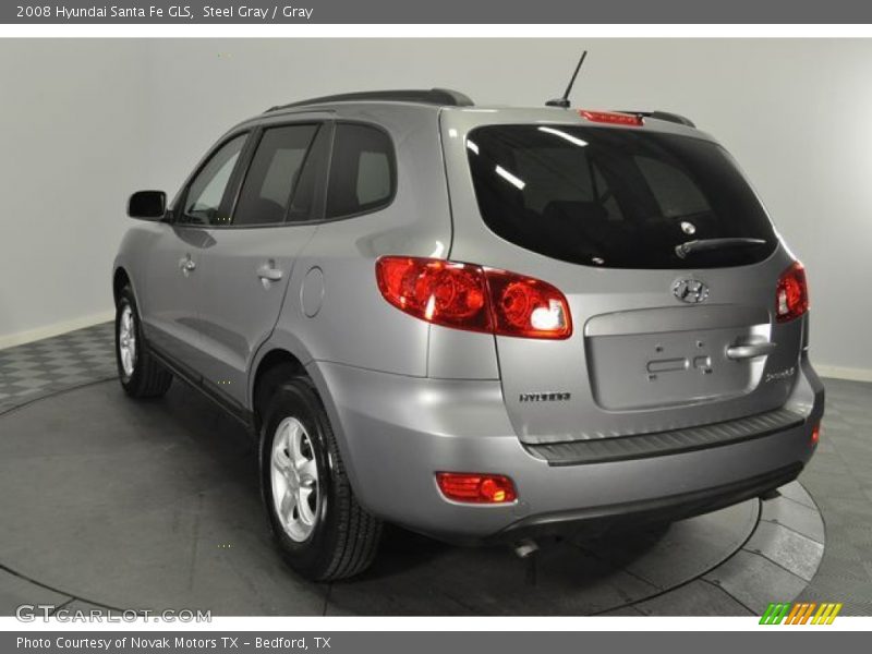 Steel Gray / Gray 2008 Hyundai Santa Fe GLS