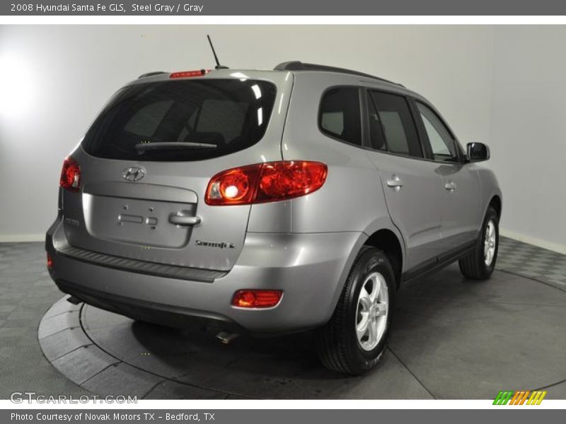 Steel Gray / Gray 2008 Hyundai Santa Fe GLS