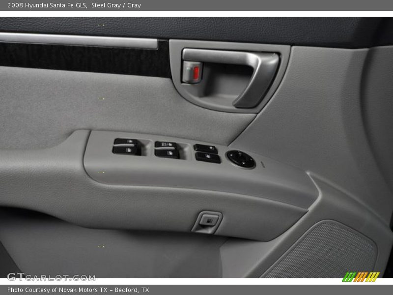 Steel Gray / Gray 2008 Hyundai Santa Fe GLS