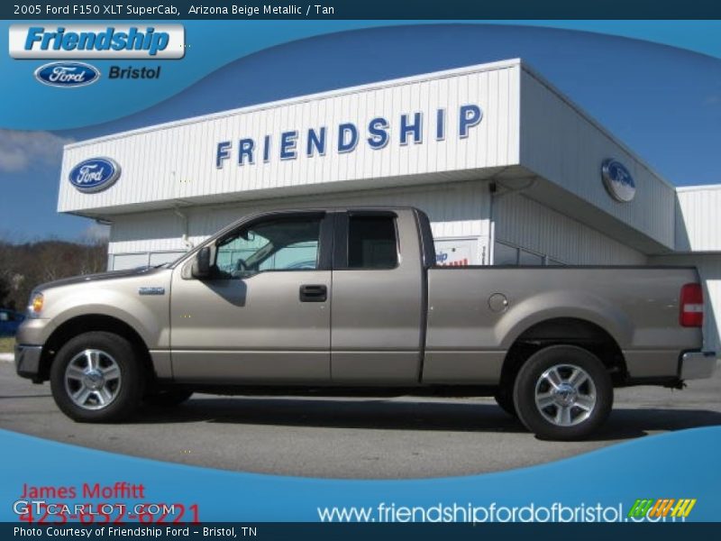 Arizona Beige Metallic / Tan 2005 Ford F150 XLT SuperCab
