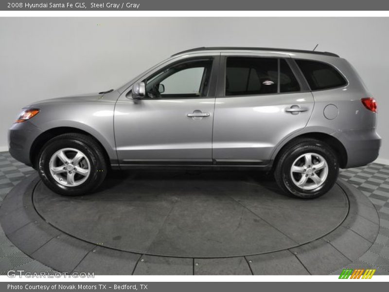 Steel Gray / Gray 2008 Hyundai Santa Fe GLS