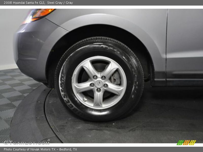 Steel Gray / Gray 2008 Hyundai Santa Fe GLS