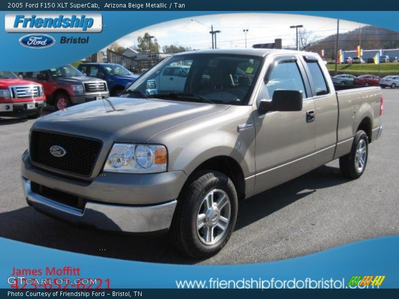 Arizona Beige Metallic / Tan 2005 Ford F150 XLT SuperCab