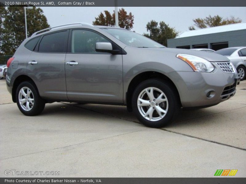 Gotham Gray / Black 2010 Nissan Rogue SL AWD