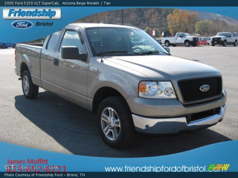 Arizona Beige Metallic / Tan 2005 Ford F150 XLT SuperCab