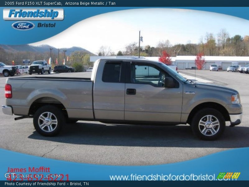 Arizona Beige Metallic / Tan 2005 Ford F150 XLT SuperCab
